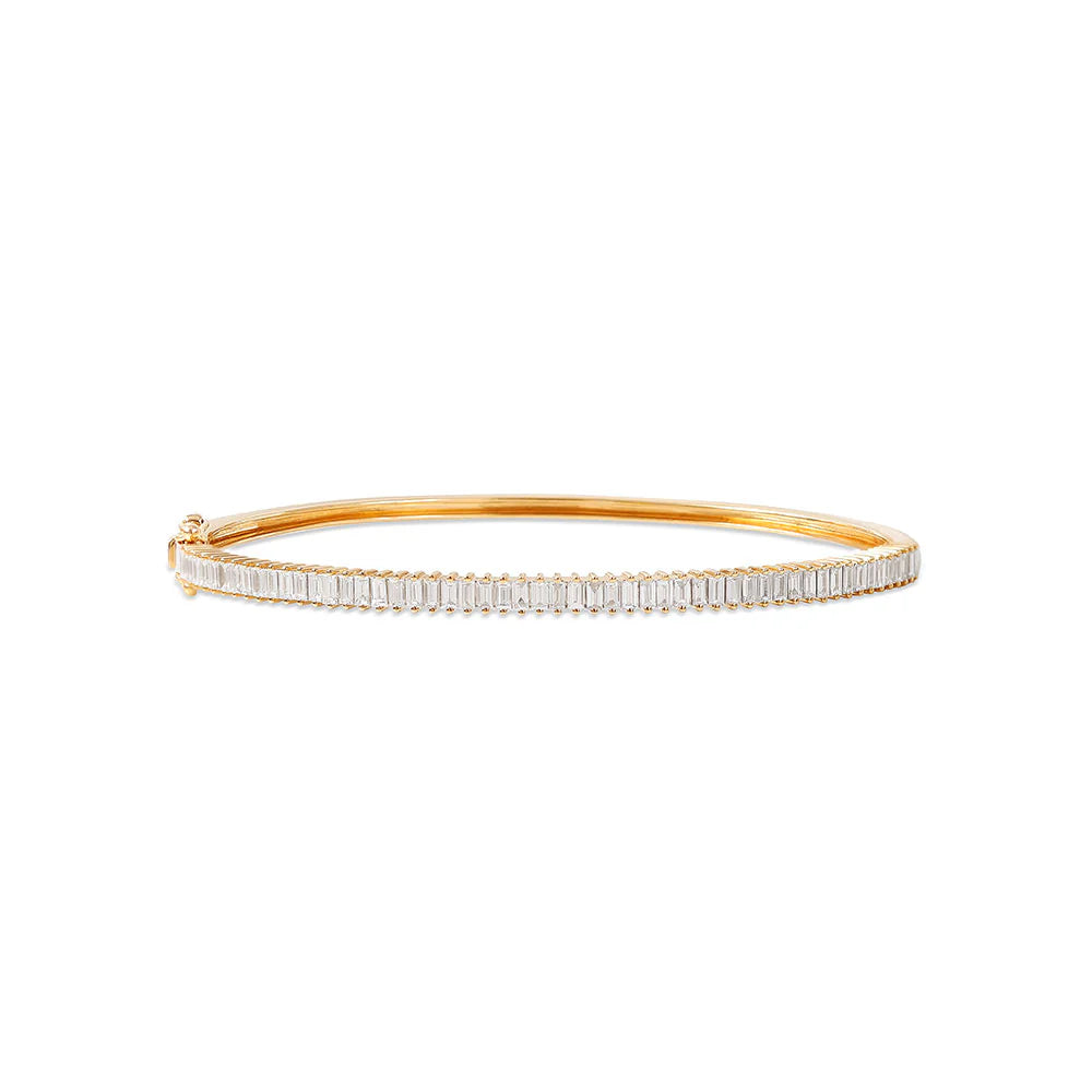Baguette Diamond Bangle