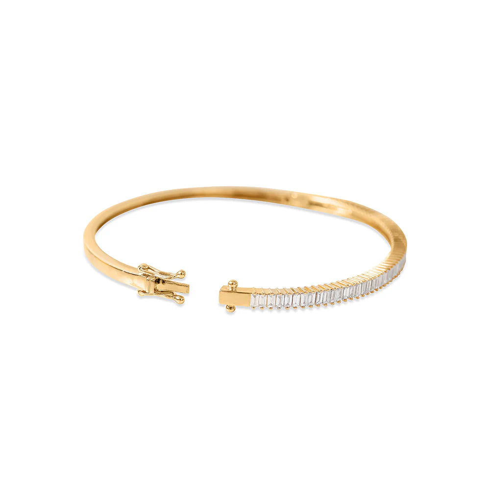 Baguette Diamond Bangle