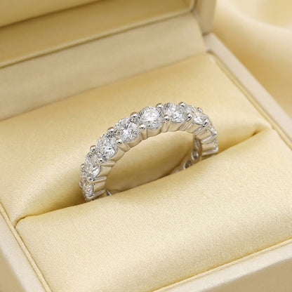 Round Eternity Lab Diamond Band