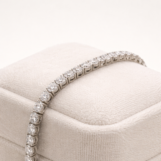 14KT Classic LAB Diamond Tennis Bracelet