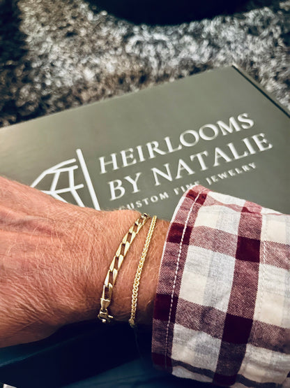 18KT Wheat Chain Bracelet (2.1MM)