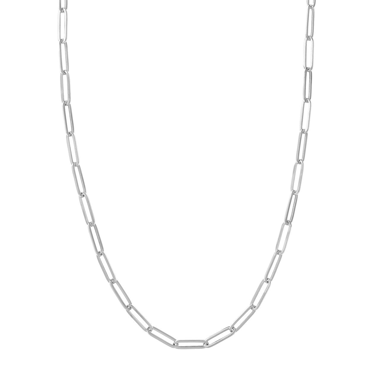 14KY Classic Paperclip Link Chain Necklace