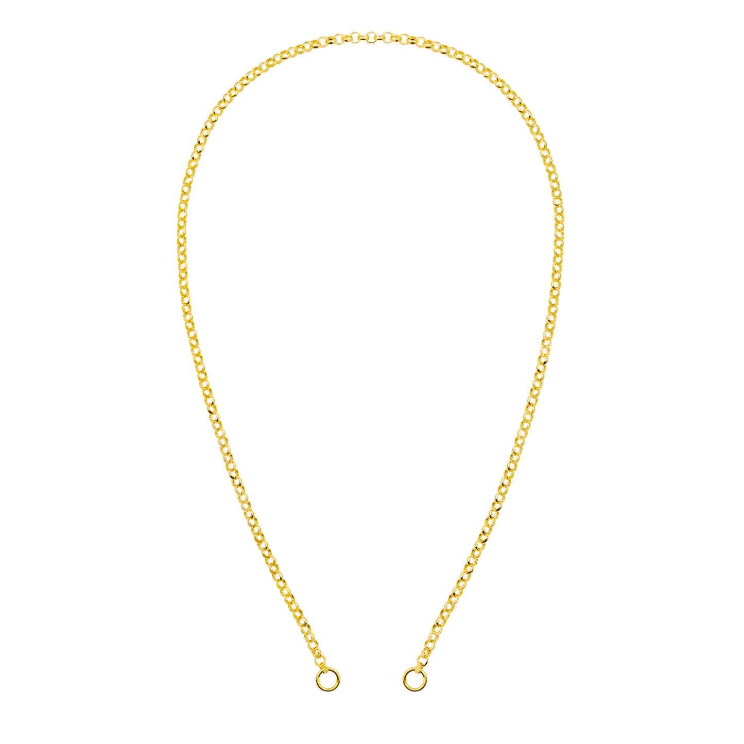 14KT Hollow Rolo Split Chain