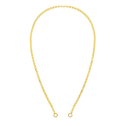 14KT Hollow Rolo Split Chain