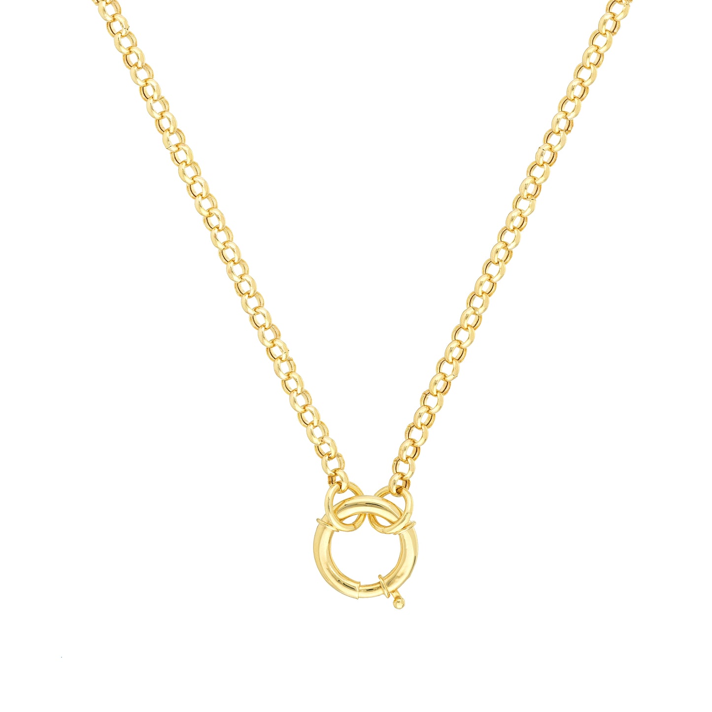 14KT Hollow Rolo Split Chain
