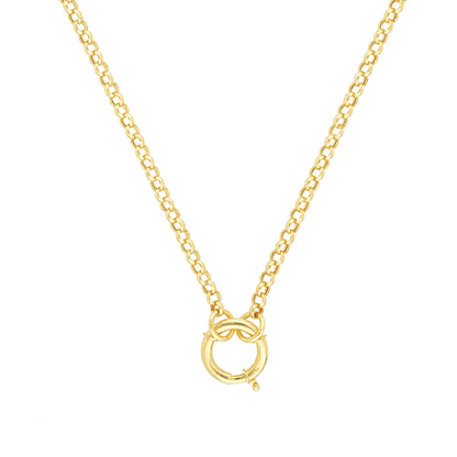 14KT Hollow Rolo Split Chain