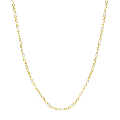 14KT Multi Color Enamel Piatto Chain