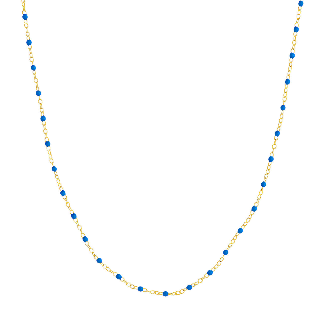 14KT Multi Color Enamel Piatto Chain