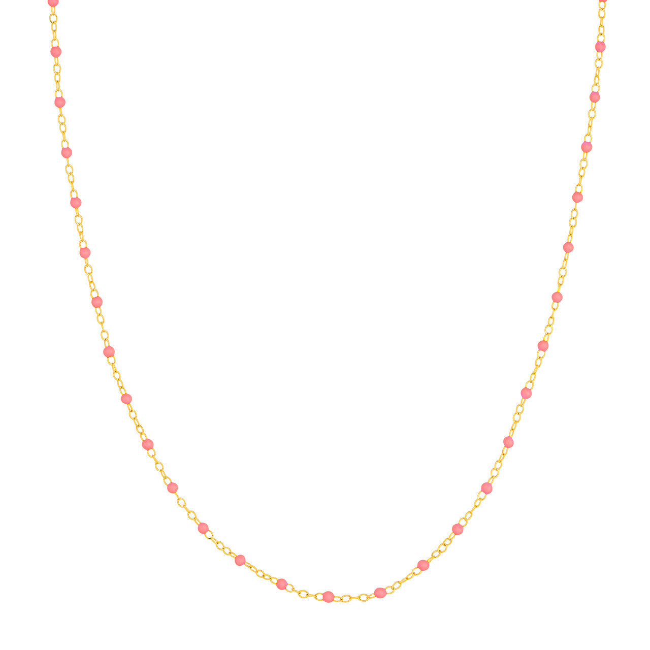 14KT Multi Color Enamel Piatto Chain