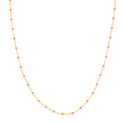 14KT Multi Color Enamel Piatto Chain