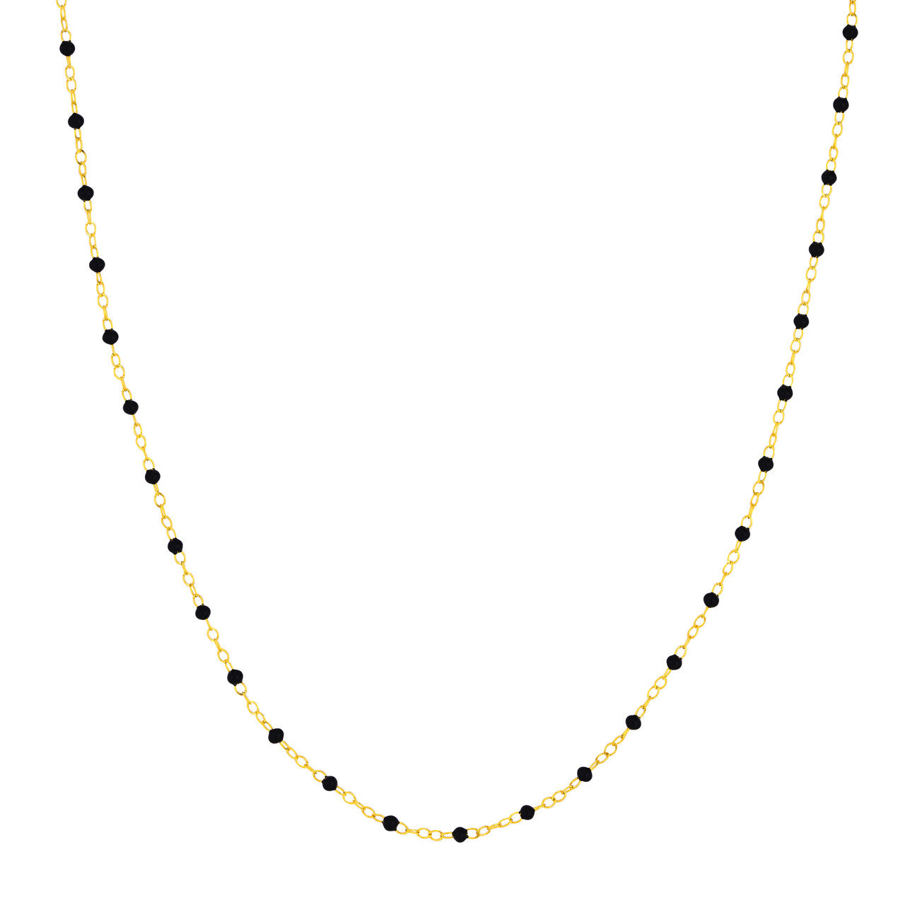 14KT Multi Color Enamel Piatto Chain