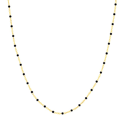 14KT Multi Color Enamel Piatto Chain