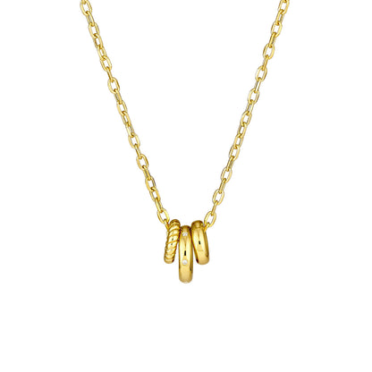 14KT Trio Charm Necklace