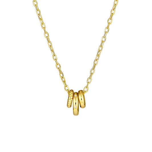 14KT Trio Charm Necklace