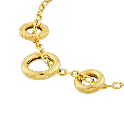 14KT Trio Charm Necklace