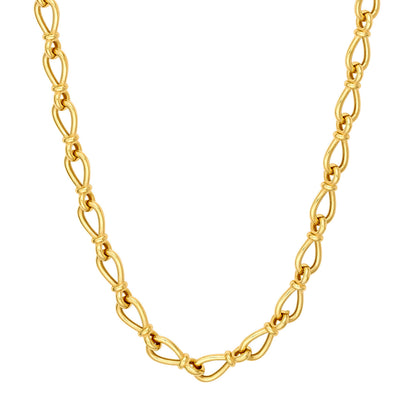 14KY Teardrop Link Chain Necklace