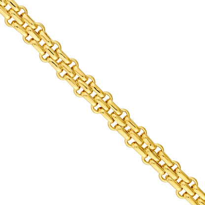 14KY Woven Link Chain Necklace