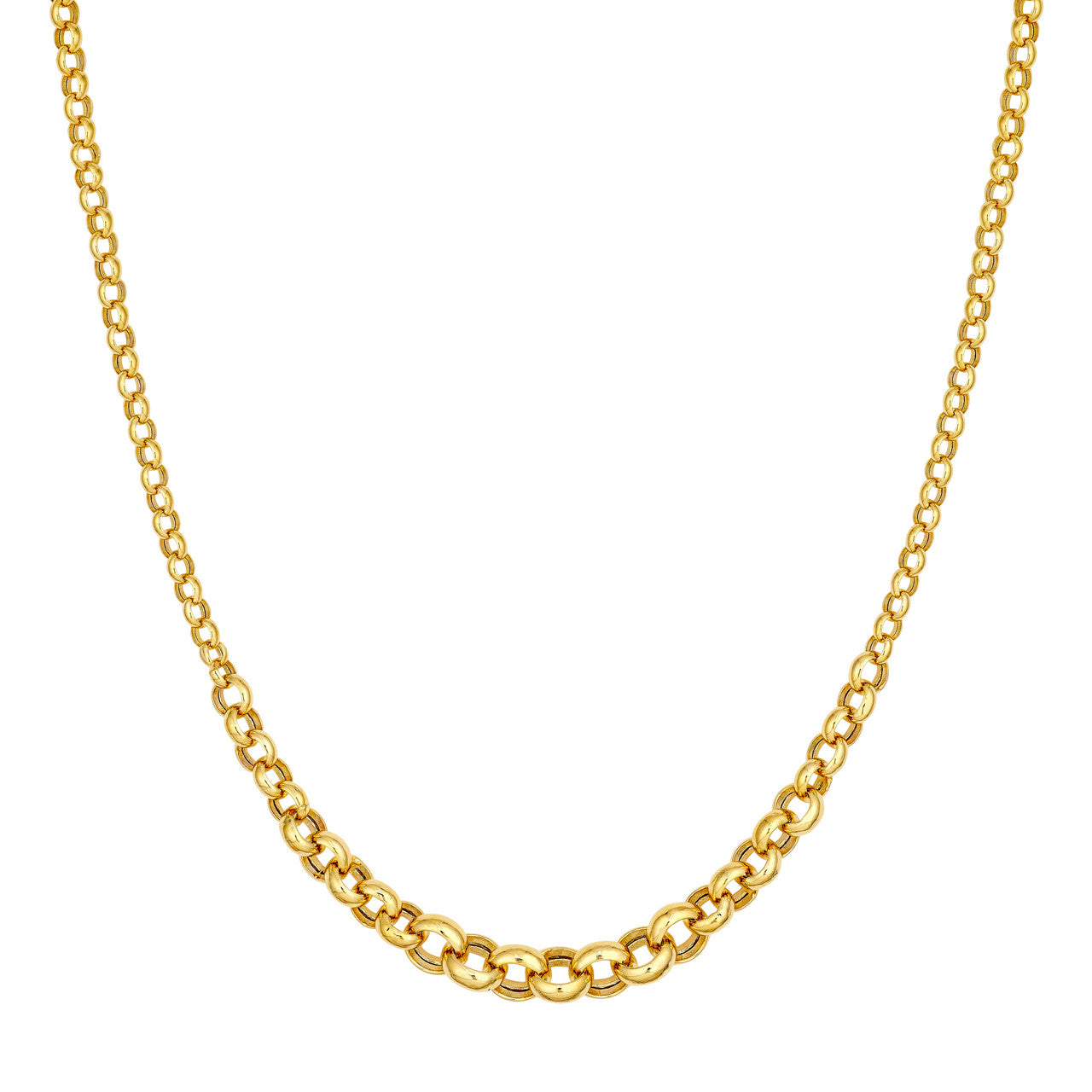 14KT Graduated Rolo Chain