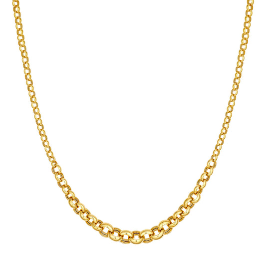 14KT Graduated Rolo Chain