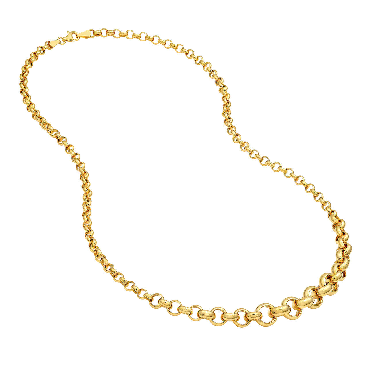 14KT Graduated Rolo Chain