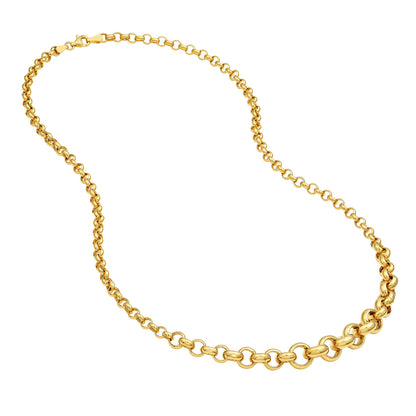 14KT Graduated Rolo Chain