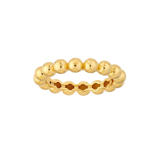 14KT Puffy Bead Band