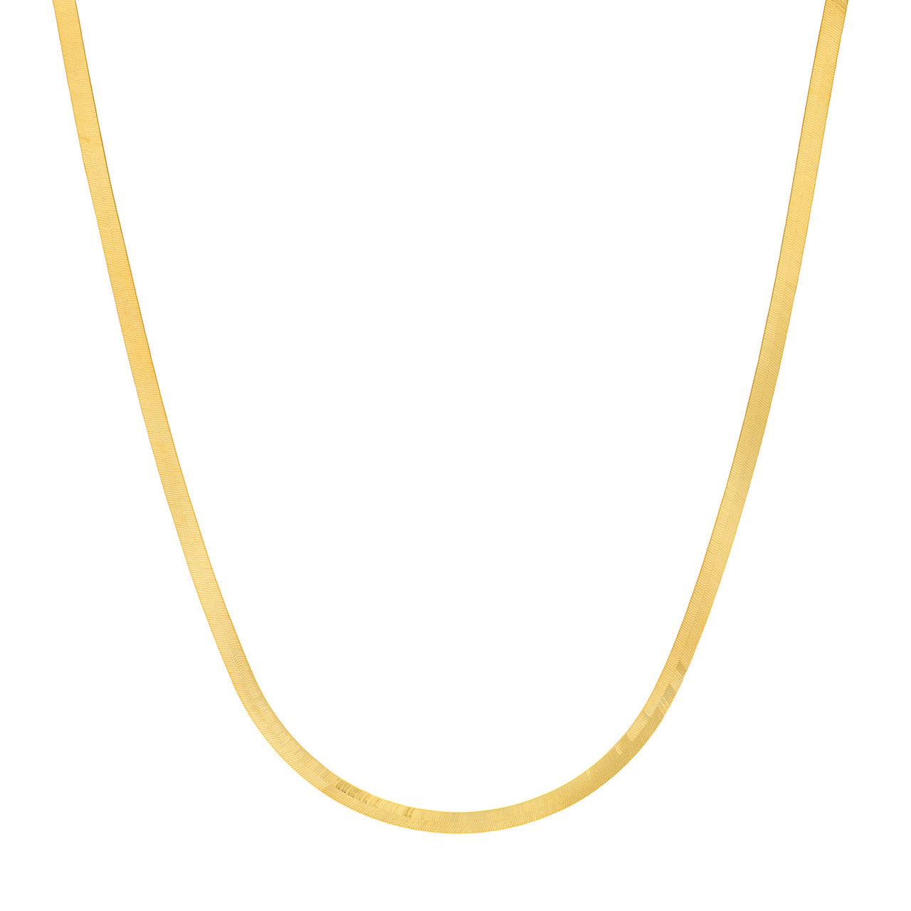 14KT Herringbone Chain Necklace