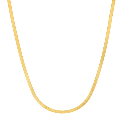 14KT Herringbone Chain Necklace
