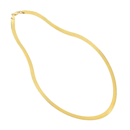 14KT Herringbone Chain Necklace