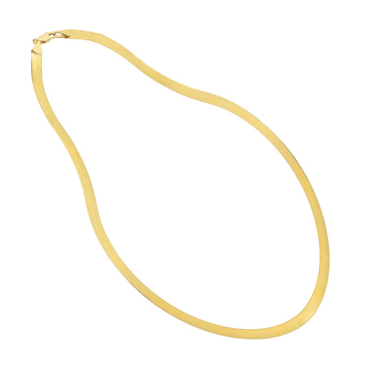 14KT Herringbone Chain Necklace
