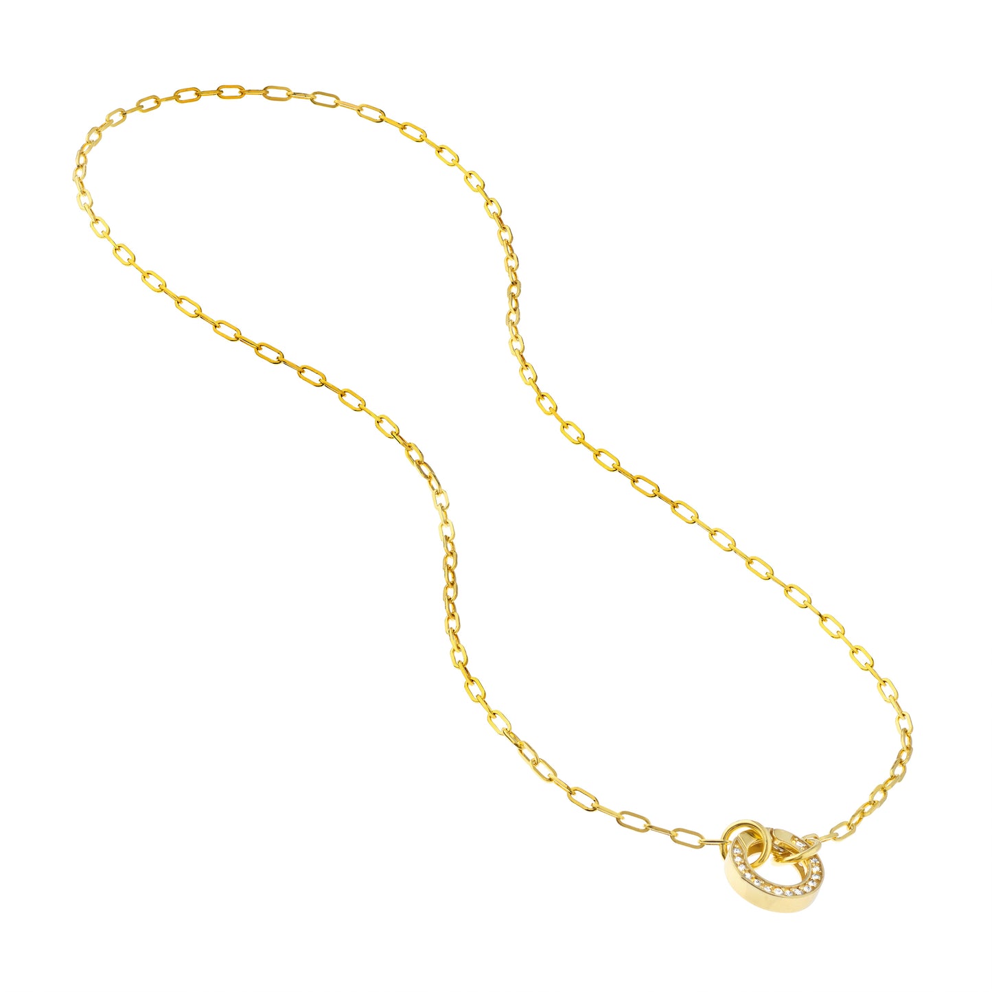 14KT Paperclip Link Split Chain