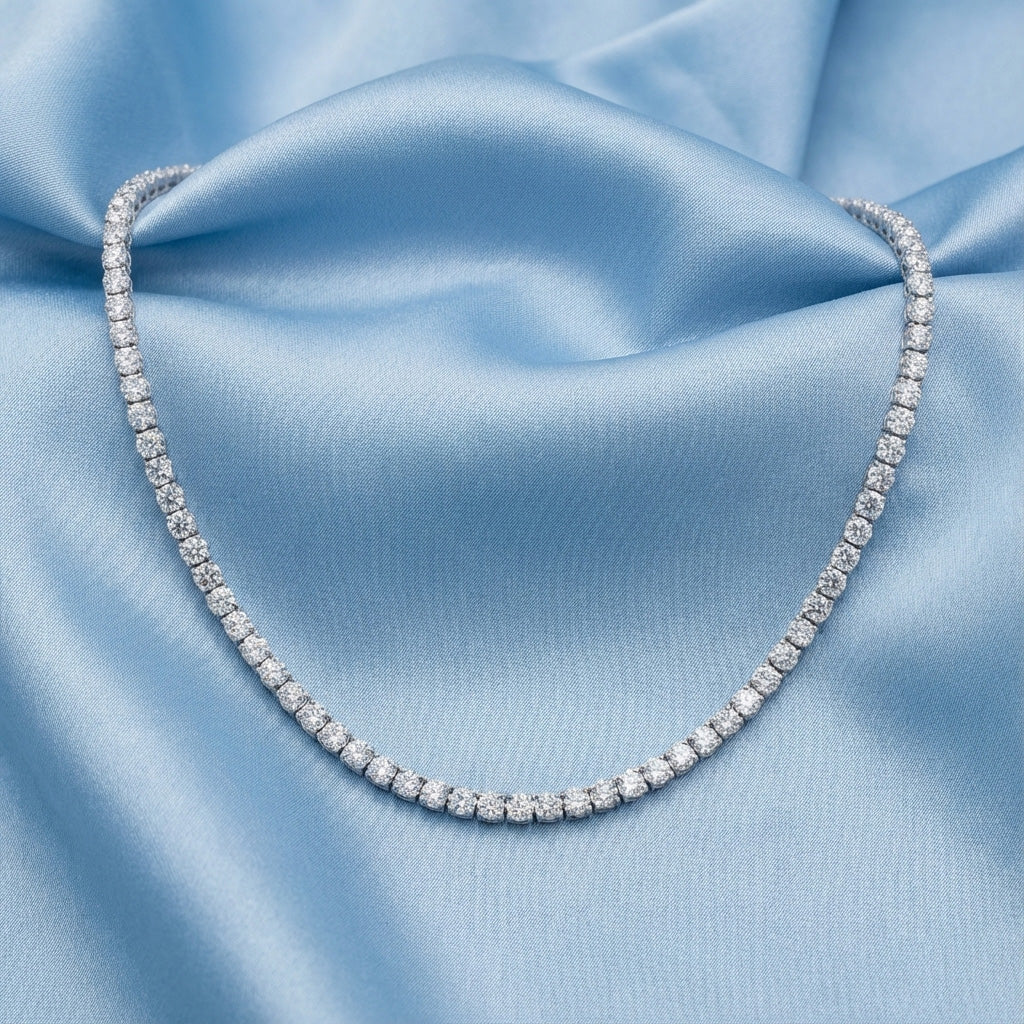 14KT Classic Tennis Necklace