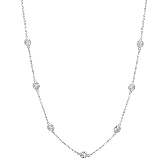 14KT Custom Diamond By The Inch Necklace