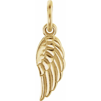 14KT Mini Angel Wing charm