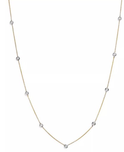 14KT Custom Diamond By The Inch Necklace
