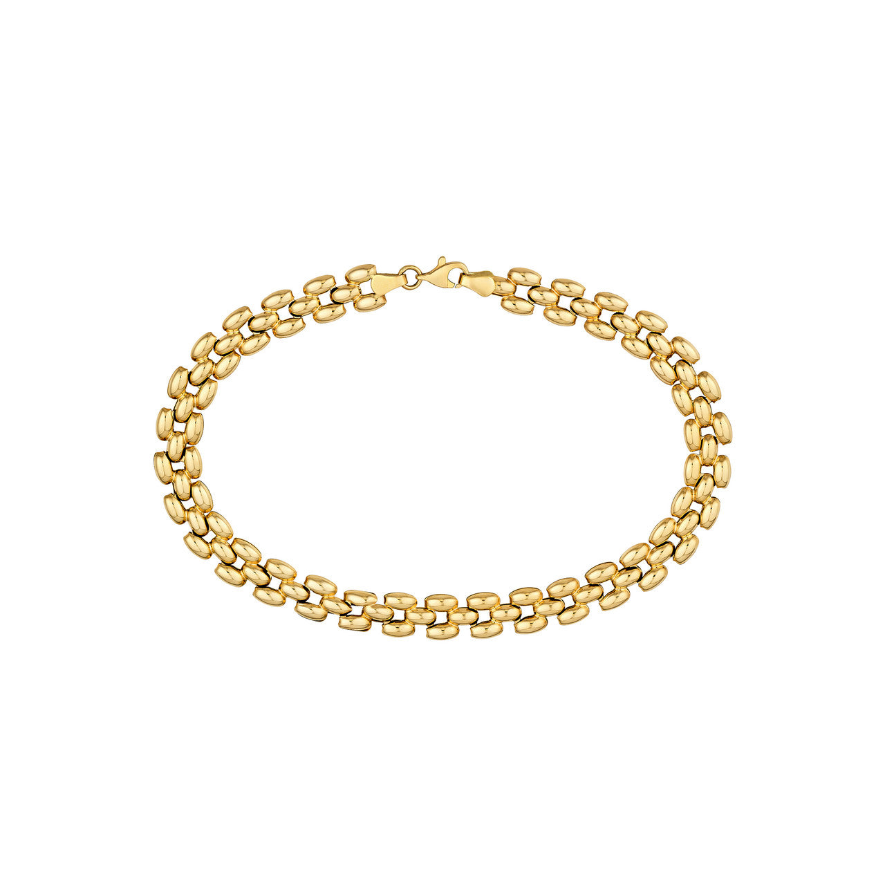 14KY Flexible Link Chain Bracelet