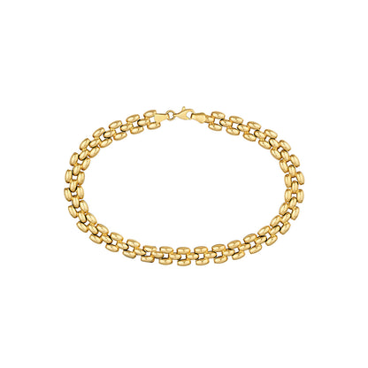 14KY Flexible Link Chain Bracelet