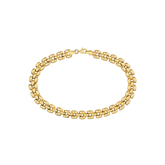 14KY Flexible Link Chain Bracelet