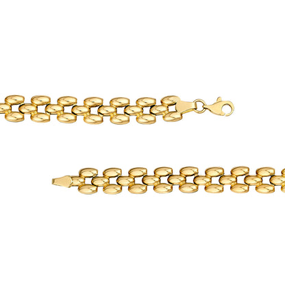 14KY Flexible Link Chain Bracelet