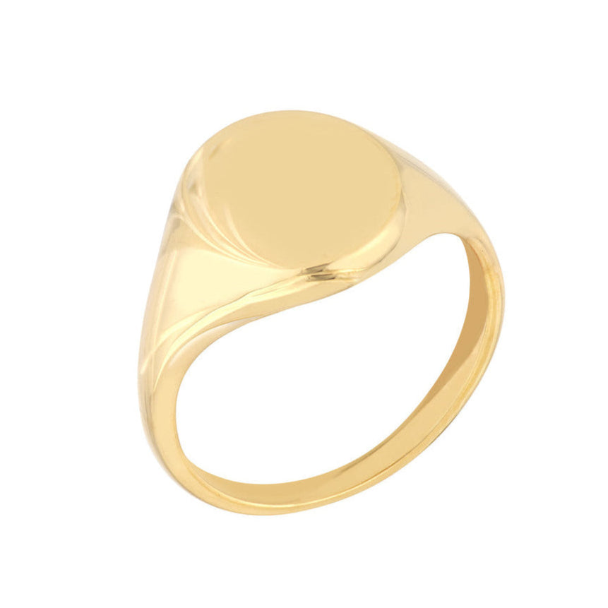 14KY Engraveable Signet Ring