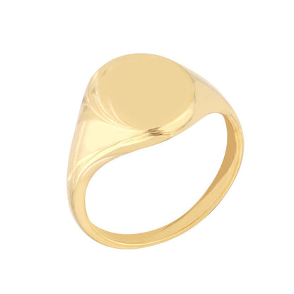 14KY Engraveable Signet Ring