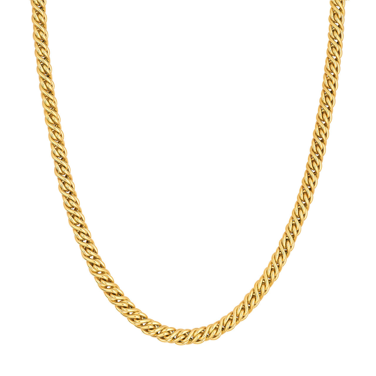14KT Twisted Byzantine Chain Necklace
