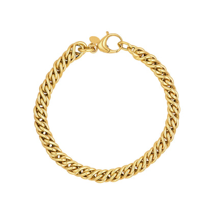 14KT Twisted Byzantine Chain Bracelet