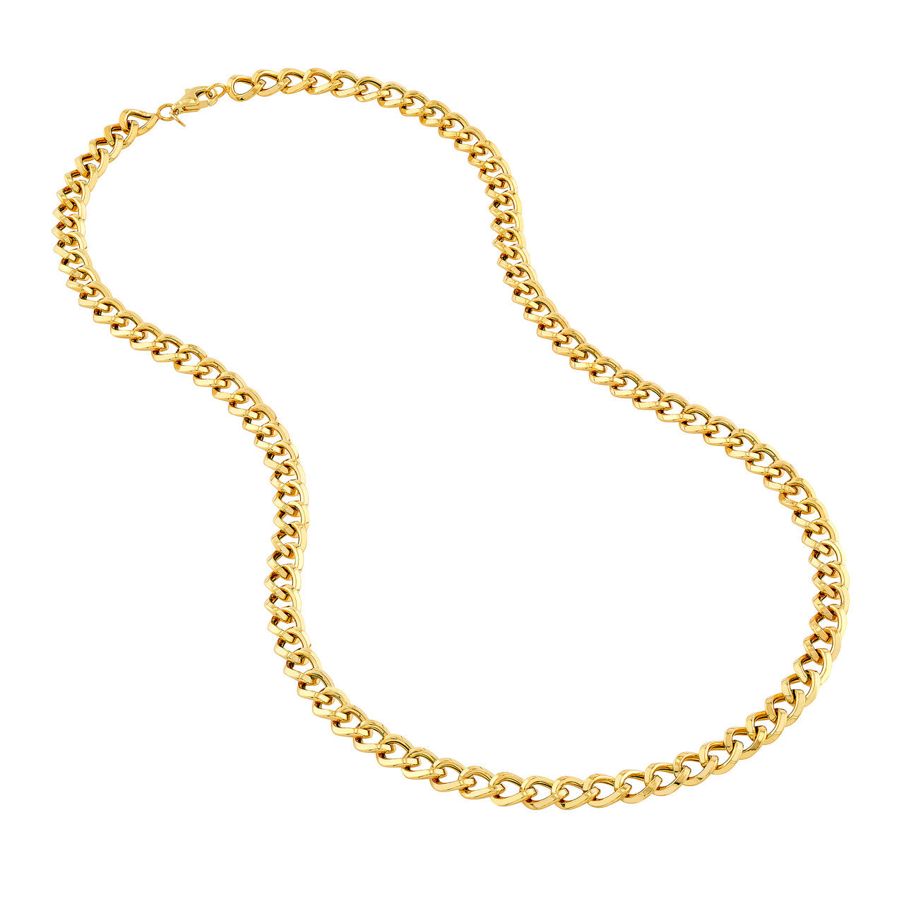 14KY Curb Link Chain Necklace