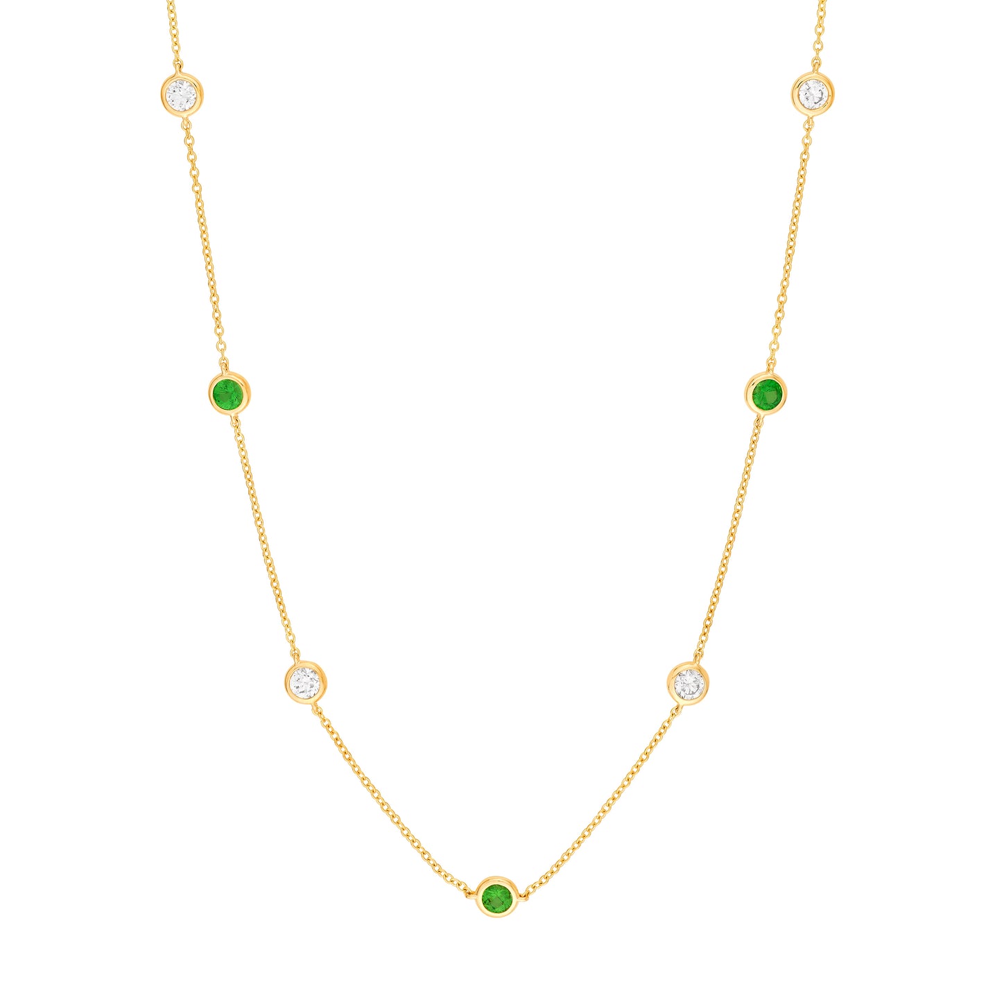 14KT Custom Diamond By The Inch Necklace