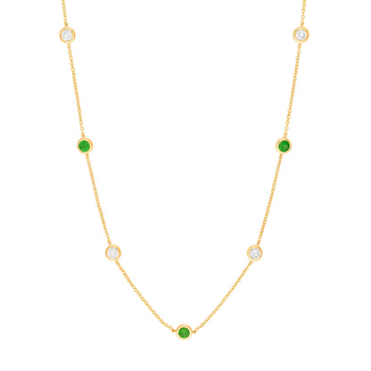 14KT Custom Diamond By The Inch Necklace