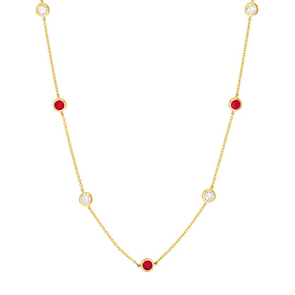 14KT Custom Diamond By The Inch Necklace