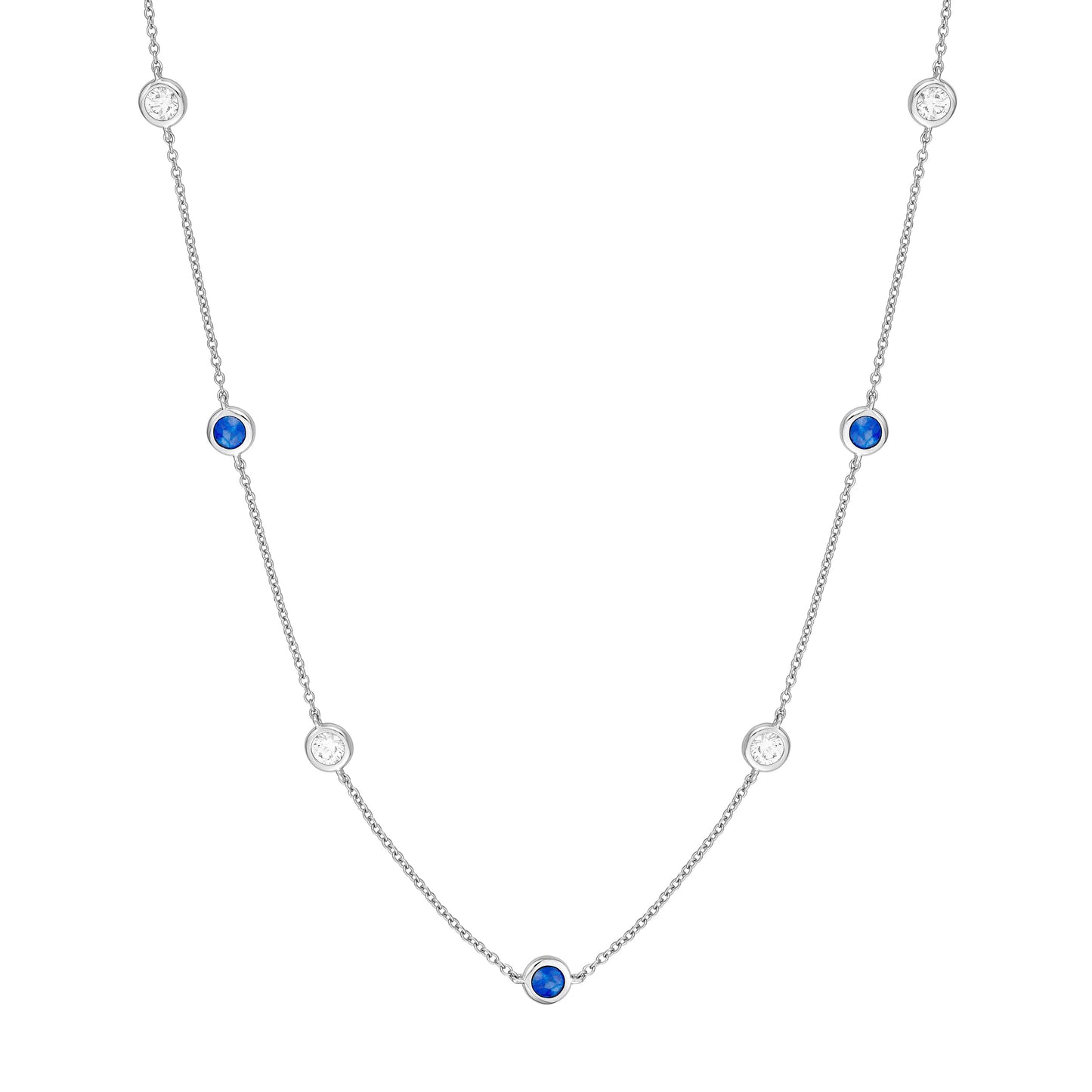 14KT Custom Diamond By The Inch Necklace