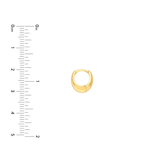 14KT Teardrop SM Hoop